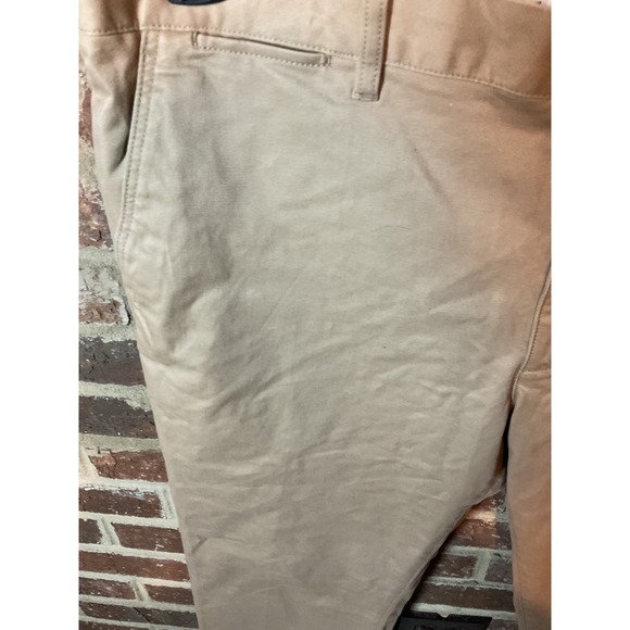 LACOSTE Men's Slim Fit Chino Pants Beige Cotton Blend Size 40x32 - Picture 3 of 9